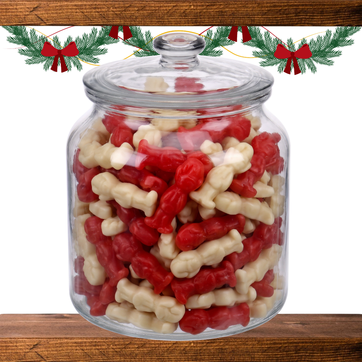 Jar of Christmas Elves pick and mix sweets