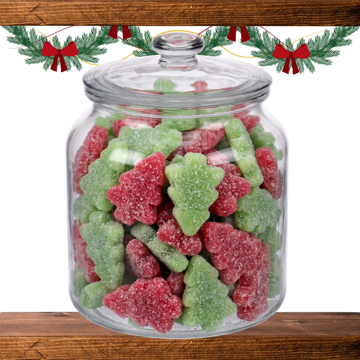 Jar of Christmas Trees pick and mix sweets