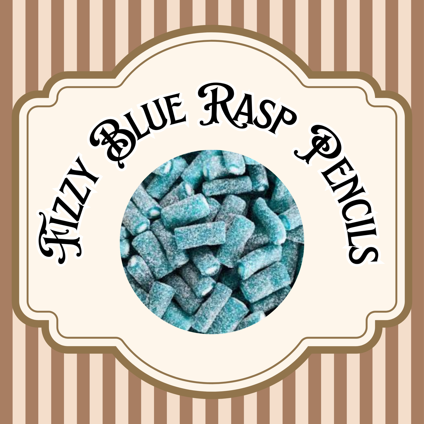 Fizzy Blue Raspberry Pencils