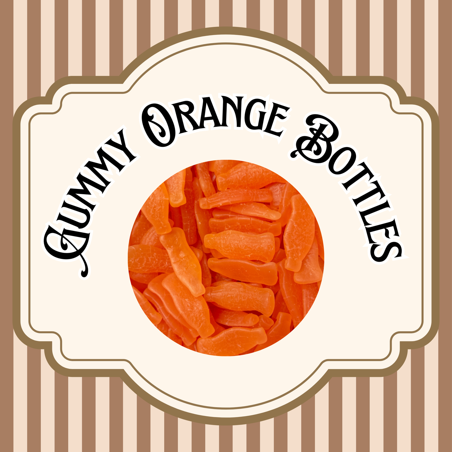 Gummy Orange Bottles