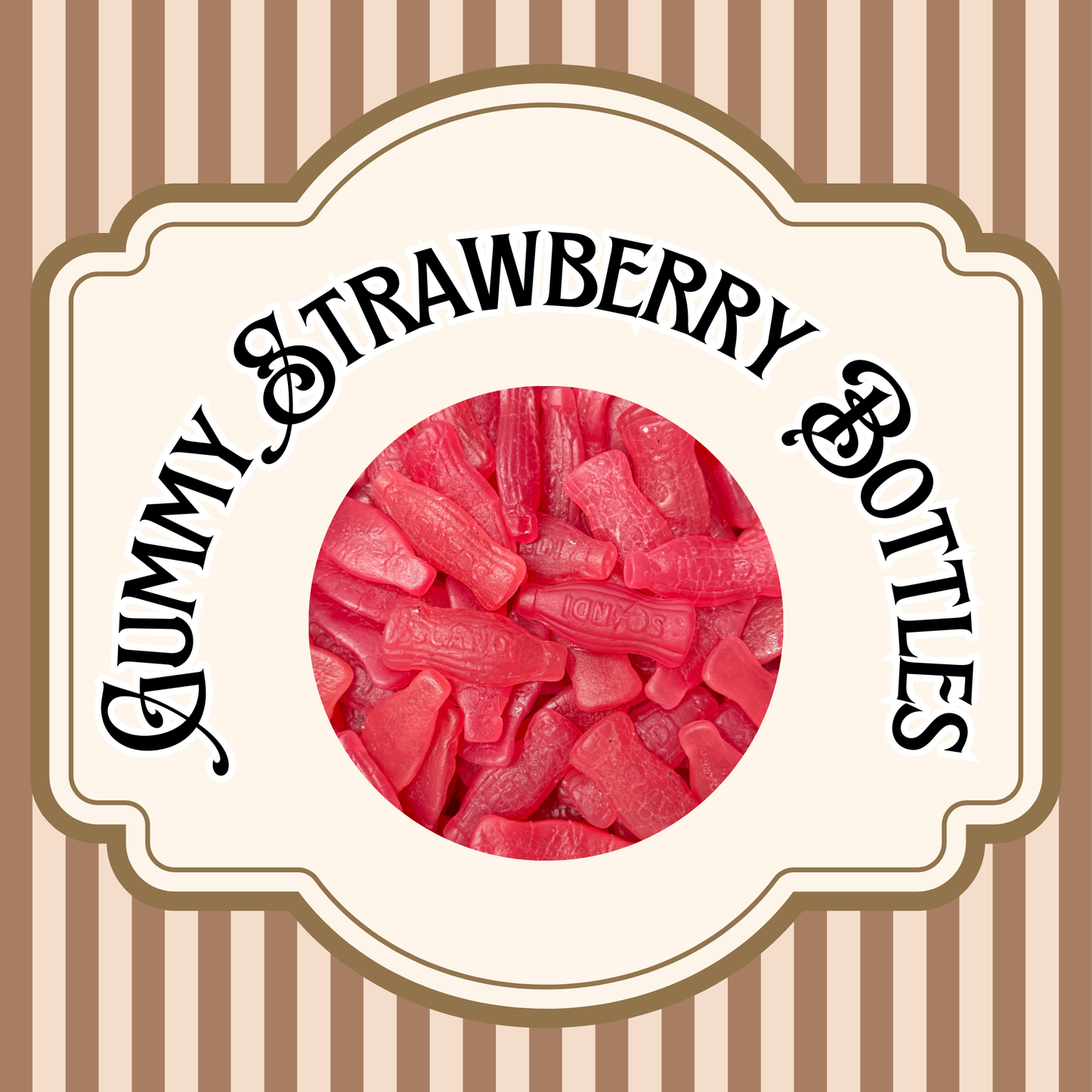 Gummy Strawberry Bottles