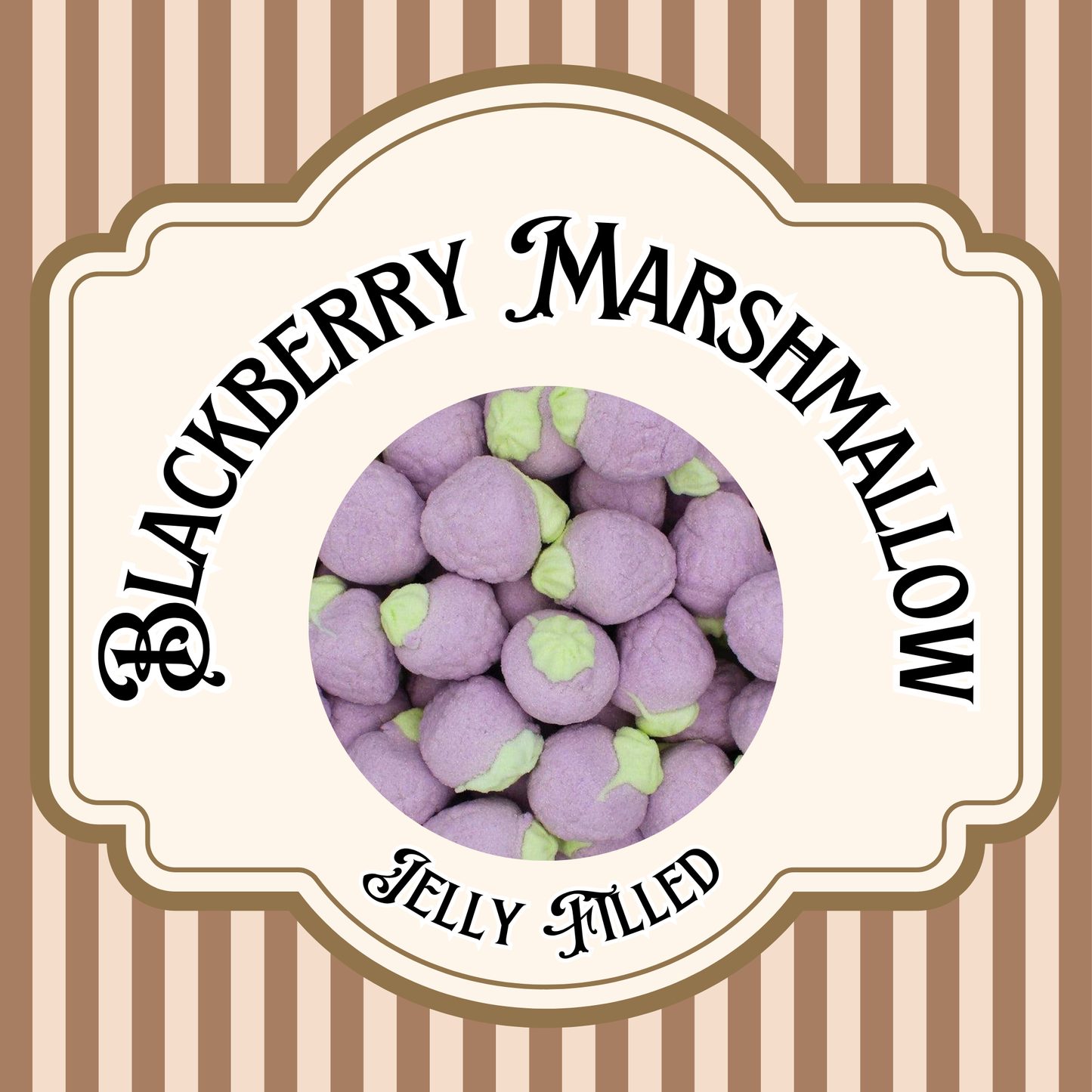 Jelly Filled Blackberry Marshmallows