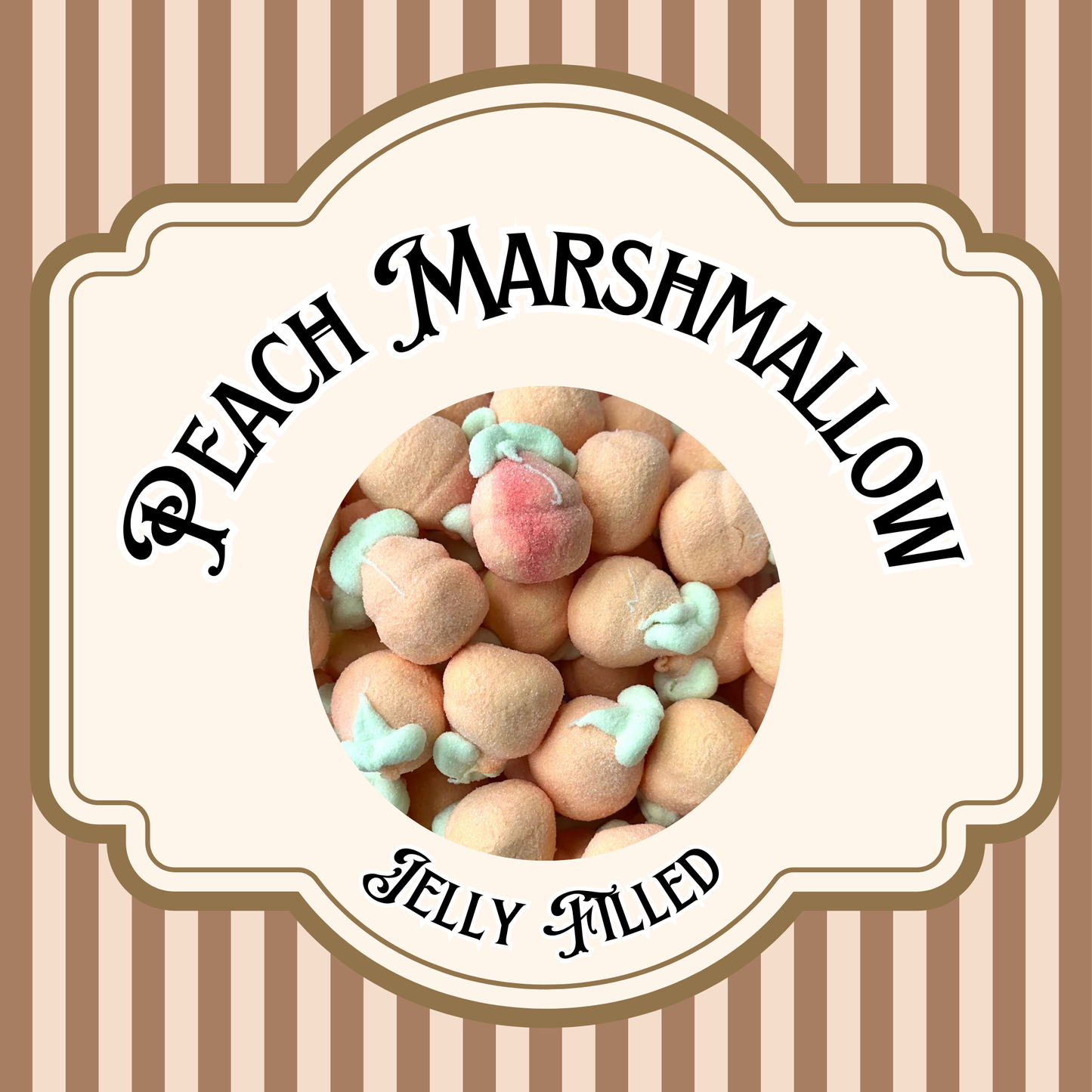 Jelly Filled Peach Marshmallows