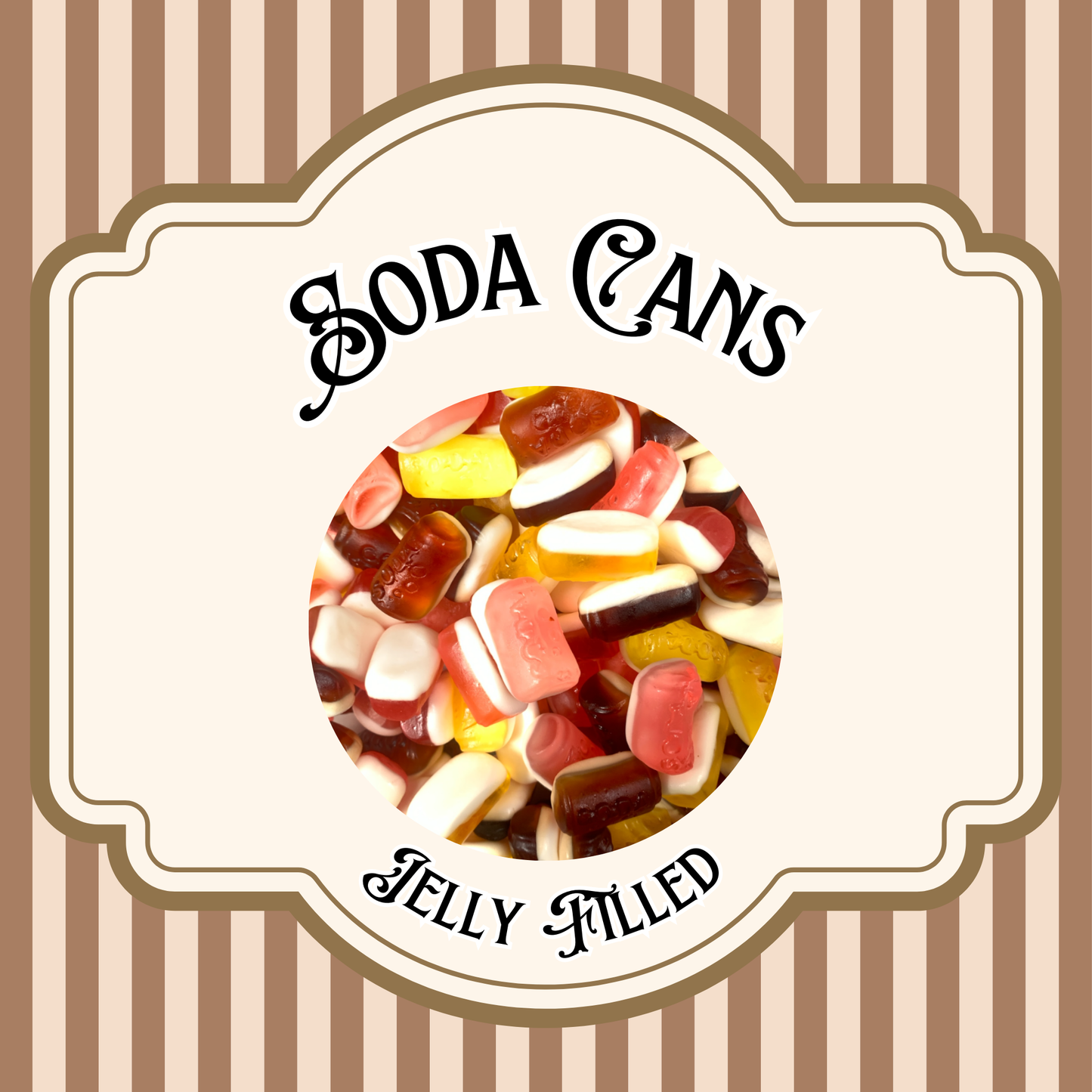 Jelly Filled Soda Cans