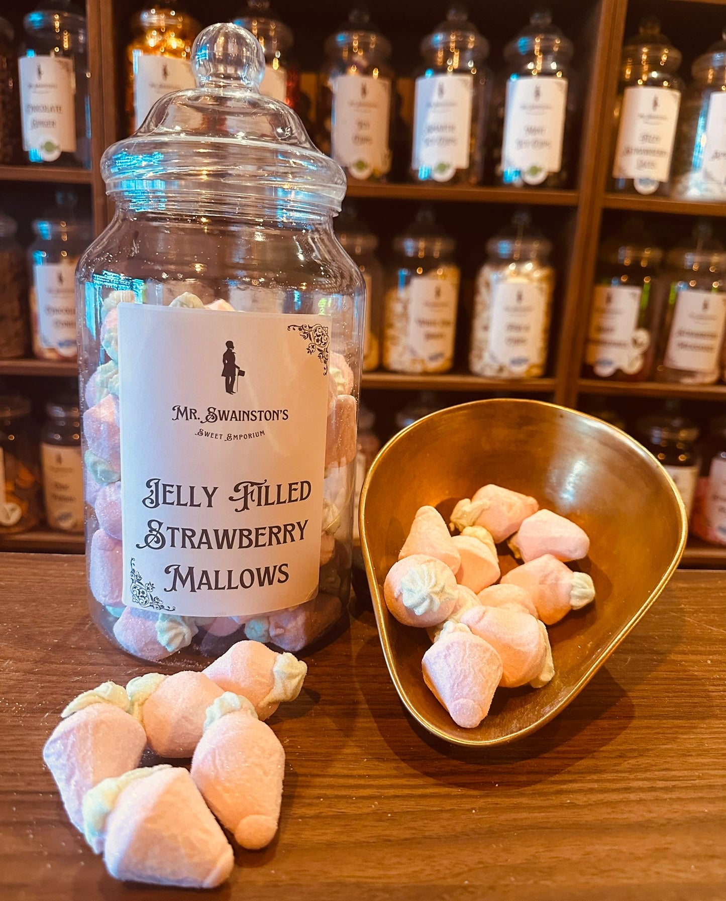 Jelly Filled Strawberry Marshmallows