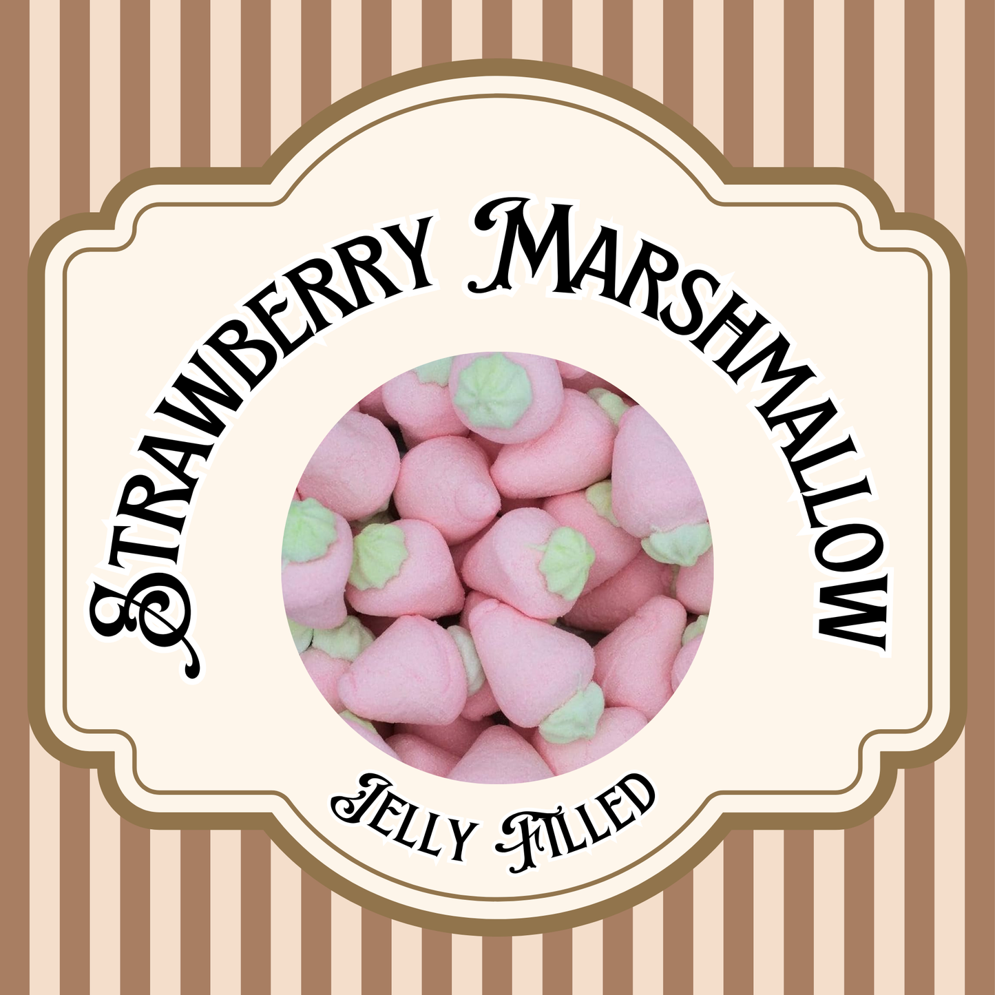 Jelly Filled Strawberry Marshmallows