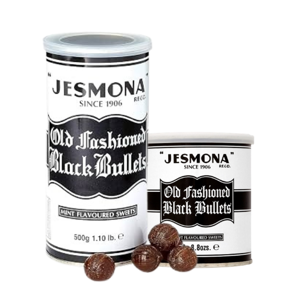 Jesmona Black Bullets website banner featuring traditional branding