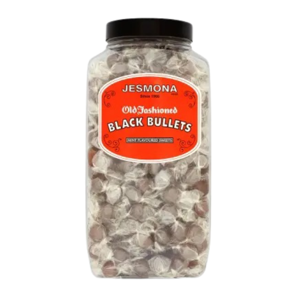 Crisp peppermint Jesmona Black Bullets and heritage packaging