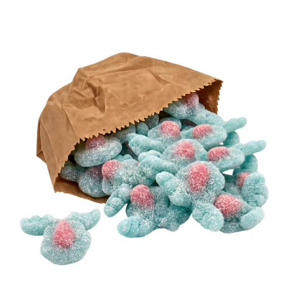 Fizzy bubblegum flavour reindeer sweets for Christmas