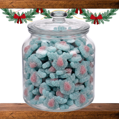 Jar of Bubblegum Reindeers Christmas pick and mix sweets