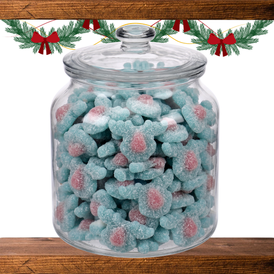 Jar of Bubblegum Reindeers Christmas pick and mix sweets