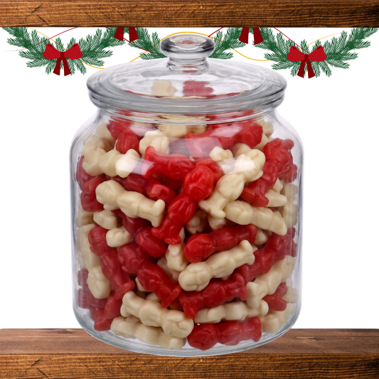 Jar of Christmas Elves pick and mix sweets
