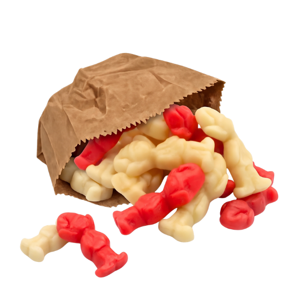 Christmas Elves caramel and vanilla flavour jelly sweets