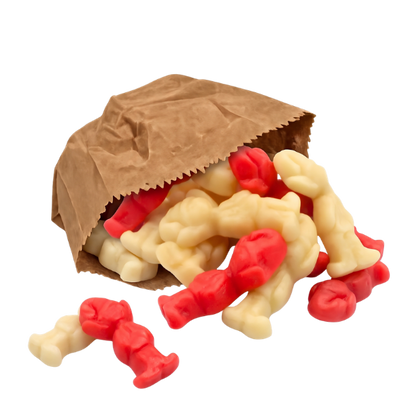 Christmas Elves caramel and vanilla flavour jelly sweets