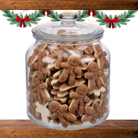 Jar of Gingerbread Men Christmas pick and mix sweets