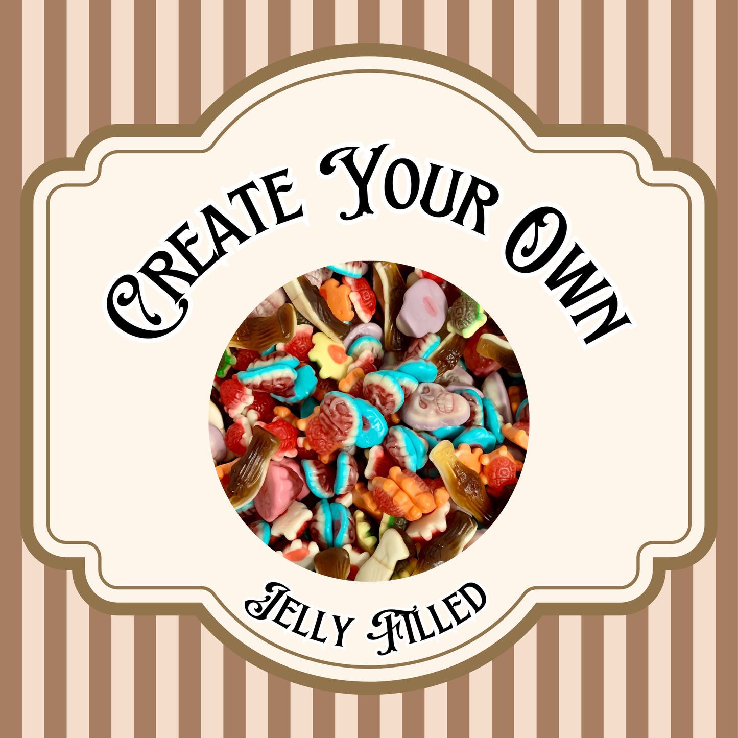Create Your Own Pick and Mix - Jelly Filled Sweets - Minimum of 300g - Candy, BonBon