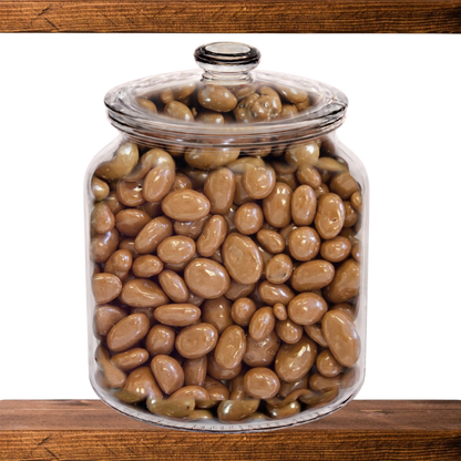 Fruit and Nut in a glass sweet jar on the shelf at Mr Swainstons