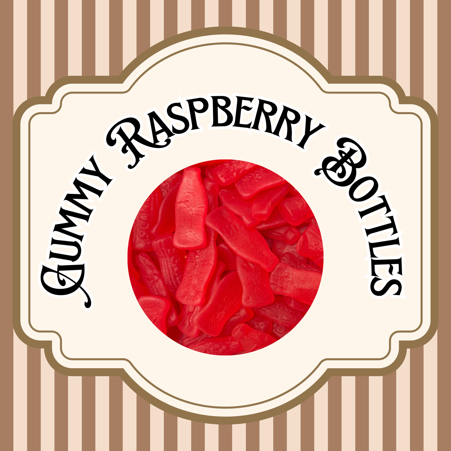 Gummy Raspberry Bottles