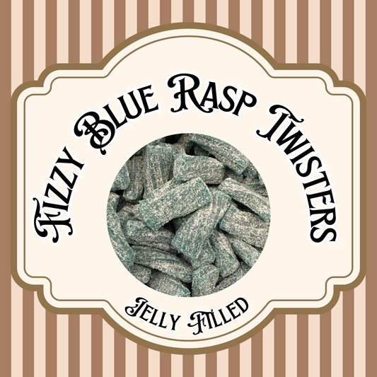 Jelly Filled Fizzy Blue Raspberry Twisters