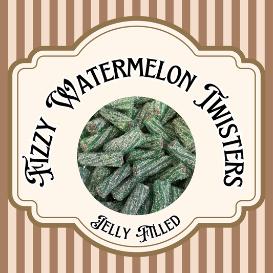 Jelly Filled Fizzy Watermelon Twisters