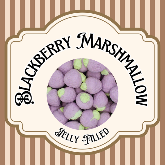 Jelly Filled Blackberry Marshmallows