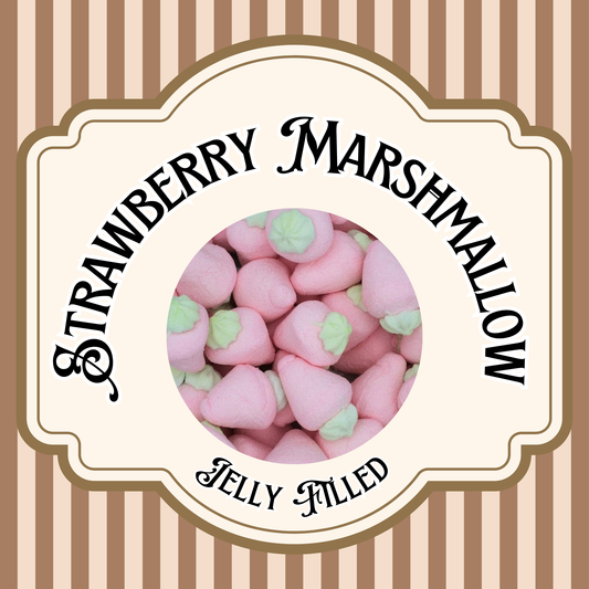 Jelly Filled Strawberry Marshmallows
