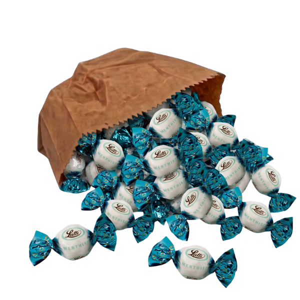 Clarnico-style mint creams by Lutti – individually wrapped peppermint and spearmint fondant sweets