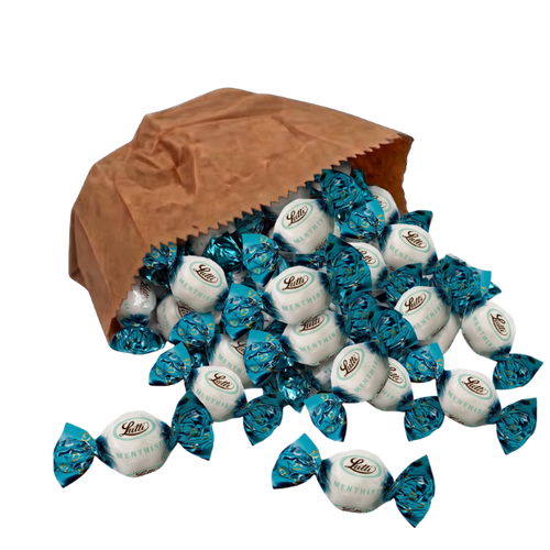 Clarnico-style mint creams by Lutti – individually wrapped peppermint and spearmint fondant sweets