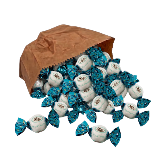 Clarnico-style mint creams by Lutti – individually wrapped peppermint and spearmint fondant sweets