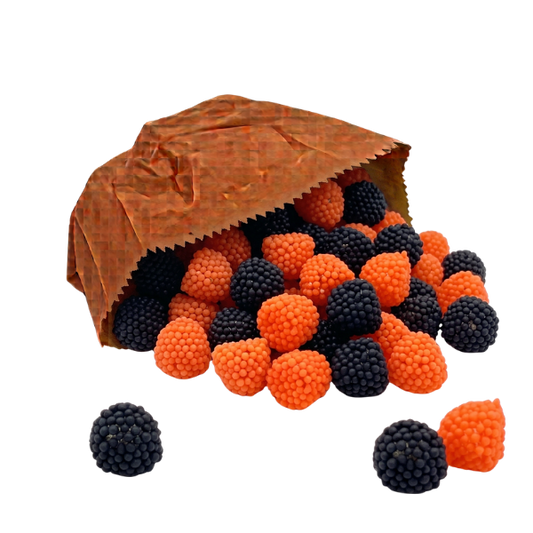 Mini Black and Orange Dots
