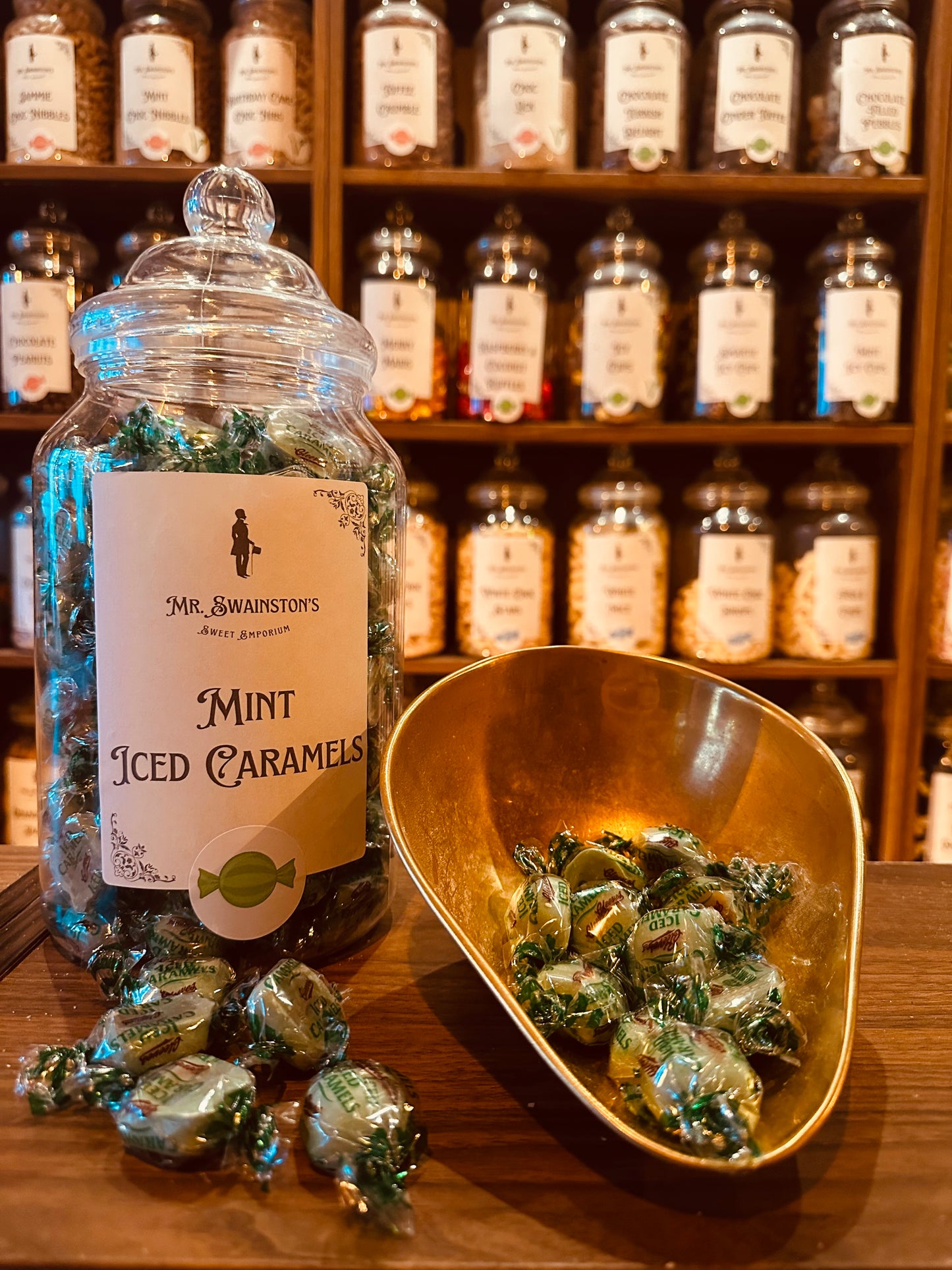 Mint Iced Caramels