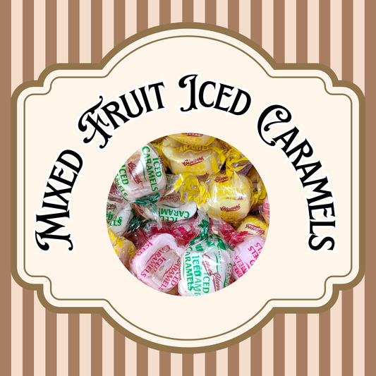Mixed Fruit Iced Caramels