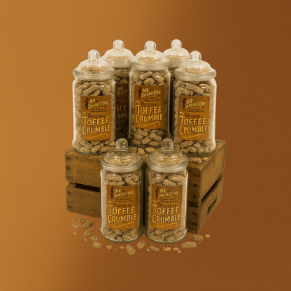 Original Toffee Crumble - Gooey, Caramel, Nibbles, Retro