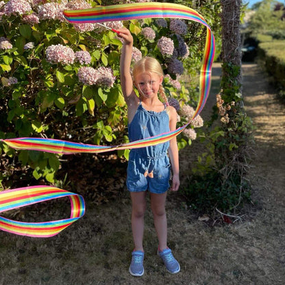 Rainbow Ribbon Dancing Wand