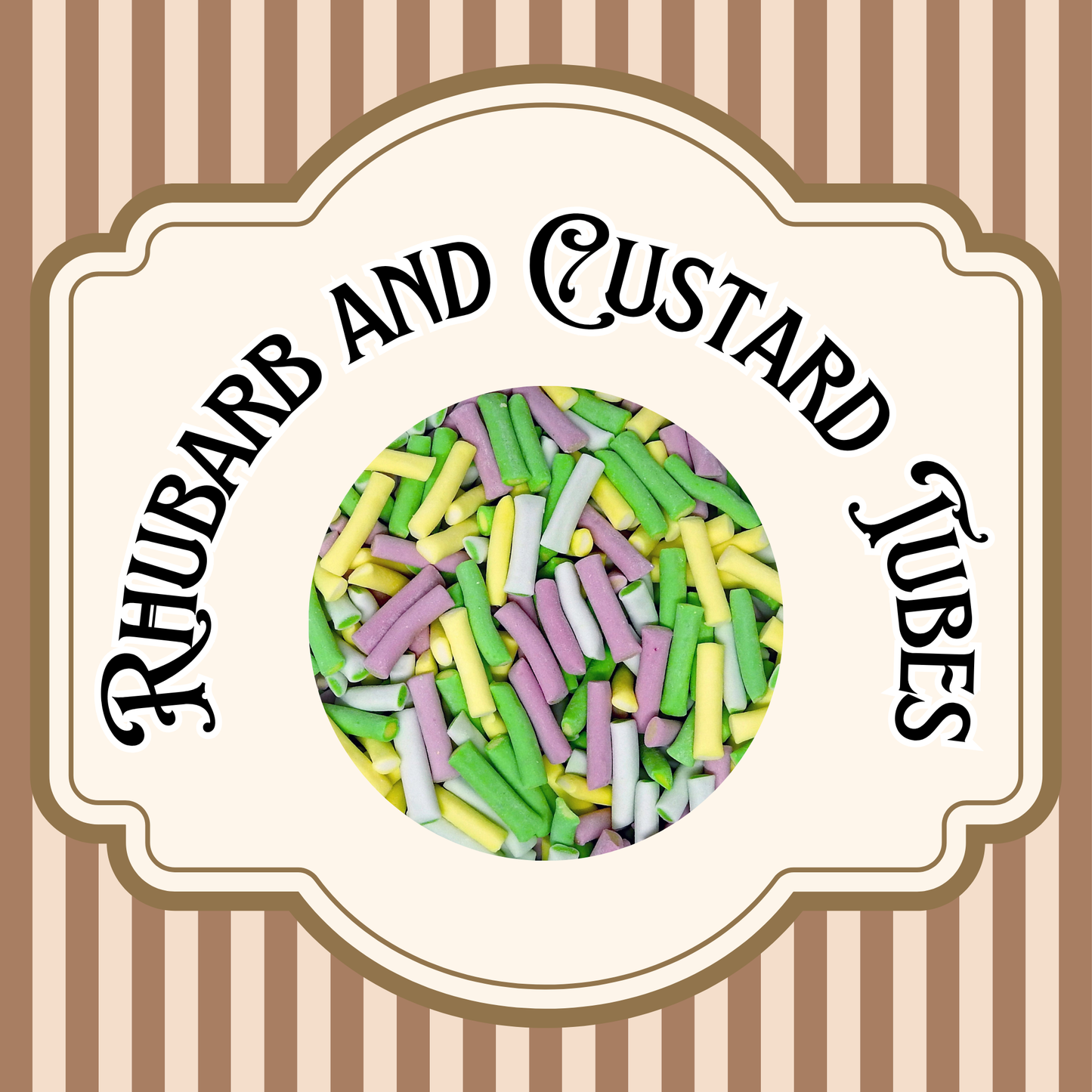 Rhubarb and Custard Tubes