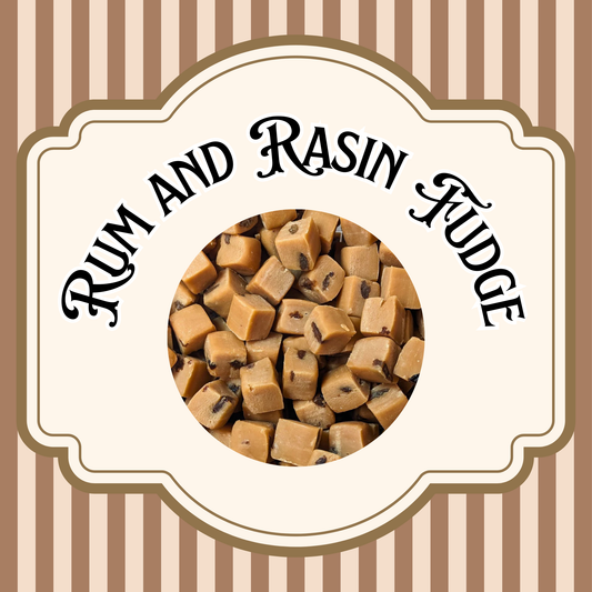 Rum and Rasin Fudge