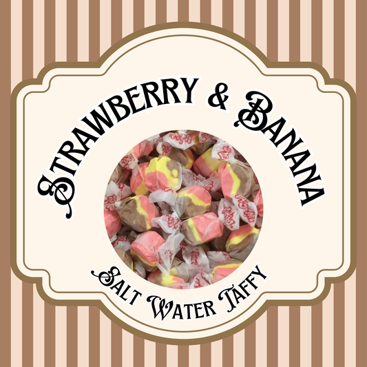 Strawberry and Banana Salt Water Taffy