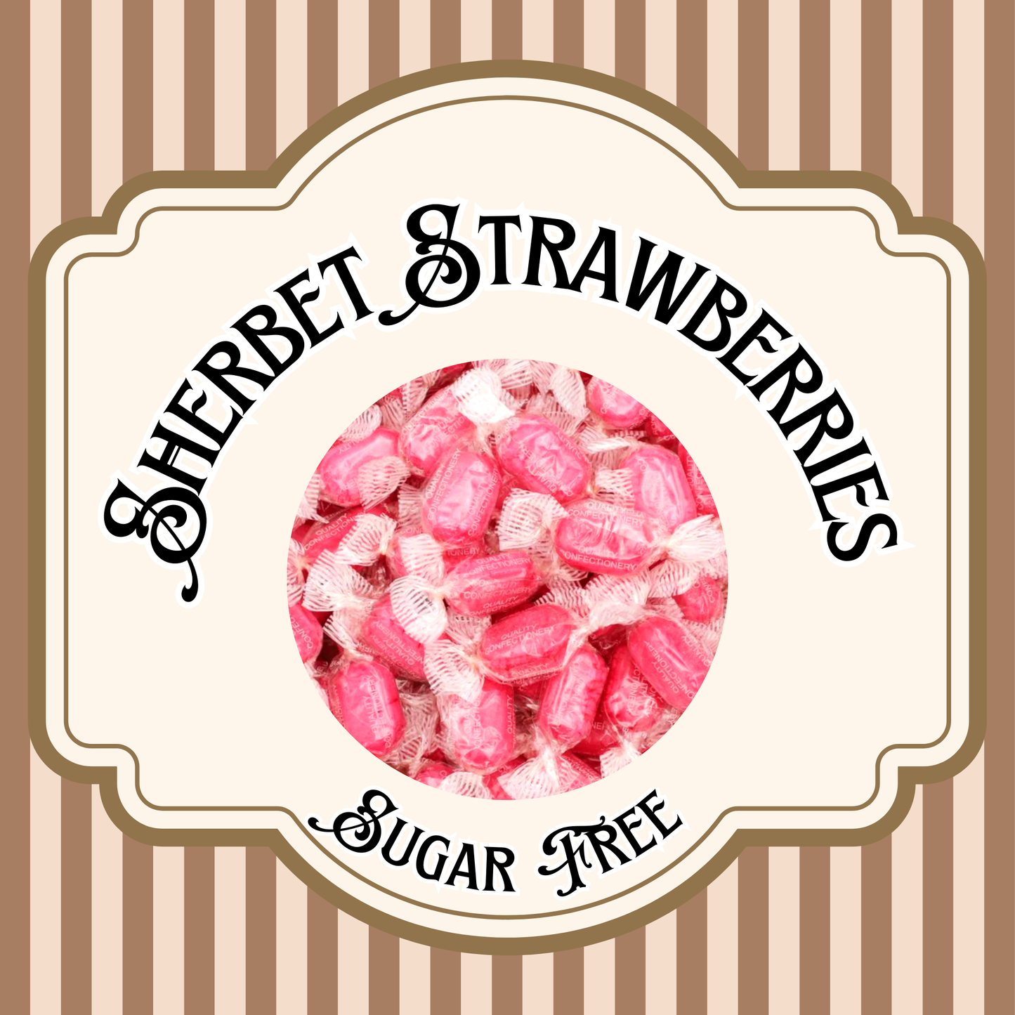 Sugar Free Sherbet Strawberries