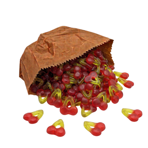 Twin cherries jelly sweets