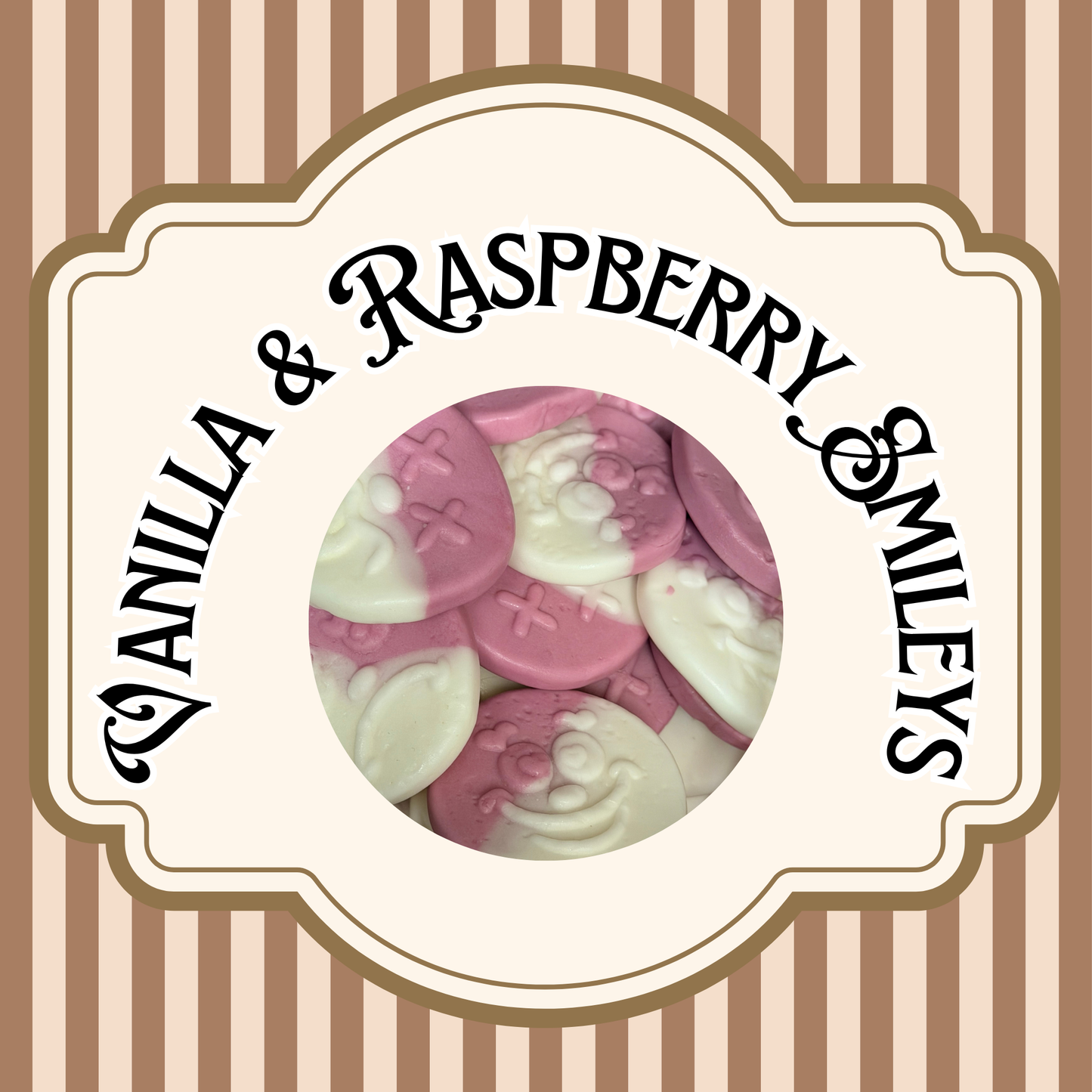 Vanilla and Raspberry Smileys