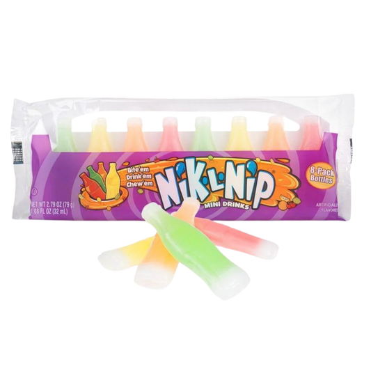 Nik-LNip Wax Candy Bottles (8 Pack)